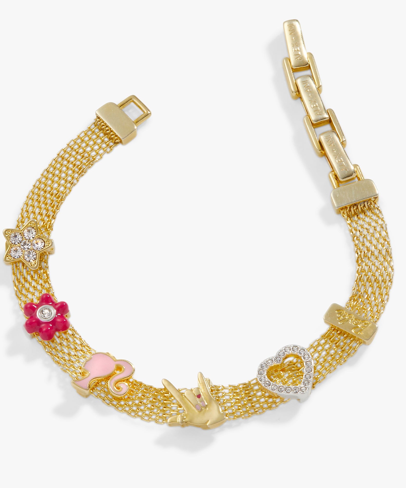 Barbie™ Multicharm Mesh Chain Bracelet