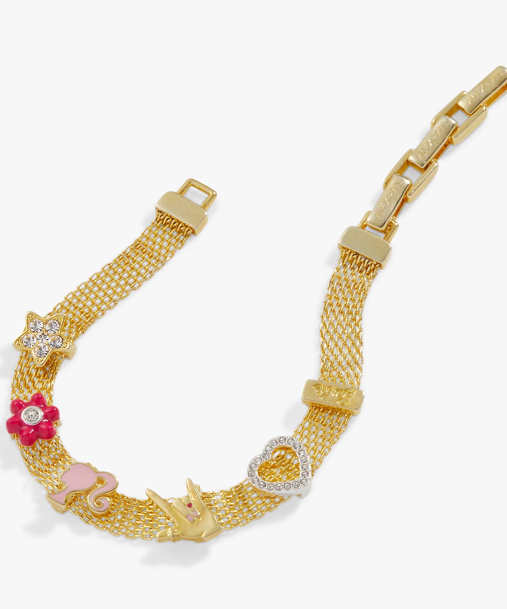 Barbie™ Multicharm Mesh Chain Bracelet