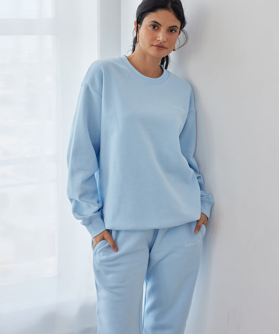 Basics Dream Blue Unisex Crewneck