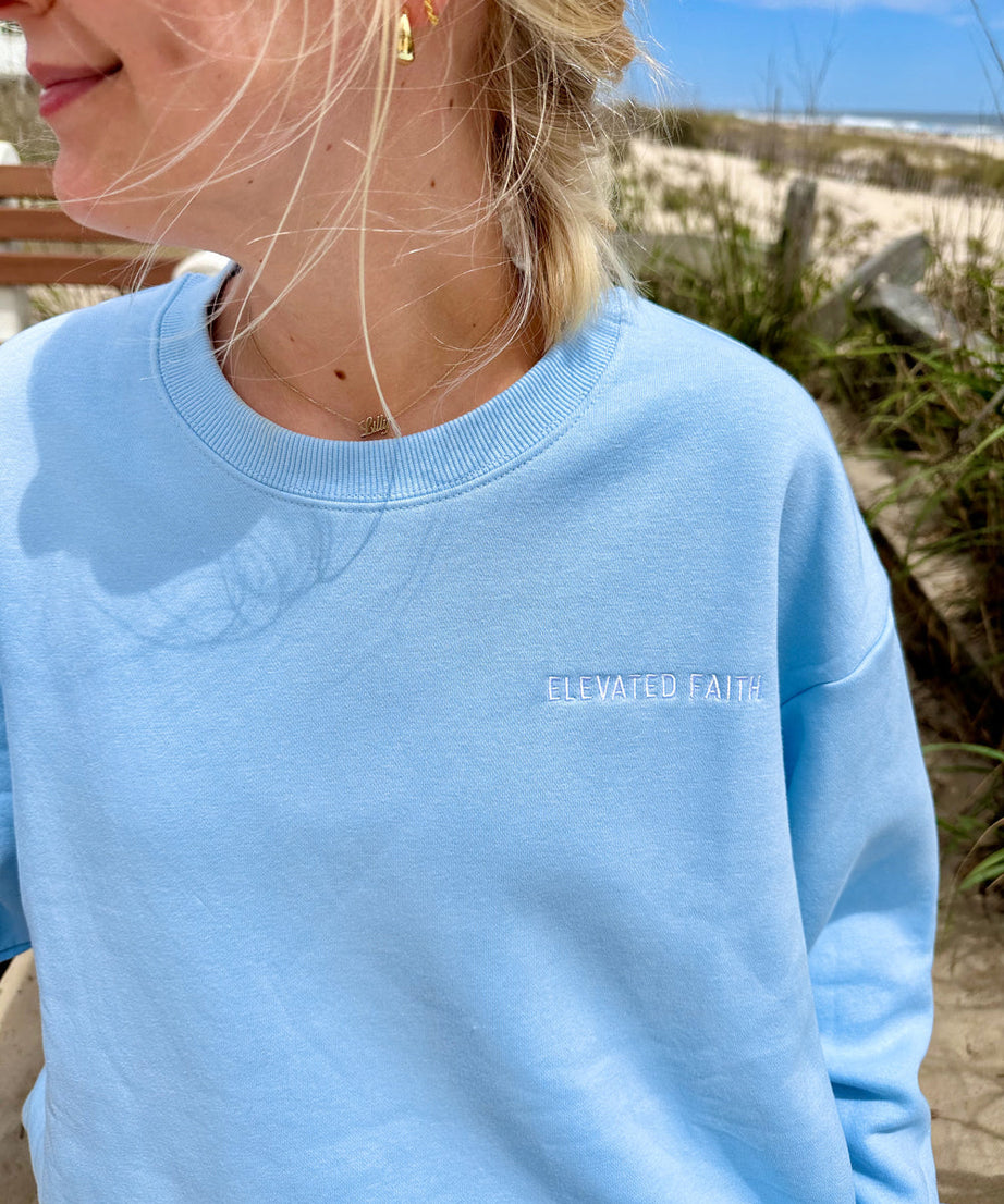 Basics Dream Blue Unisex Crewneck