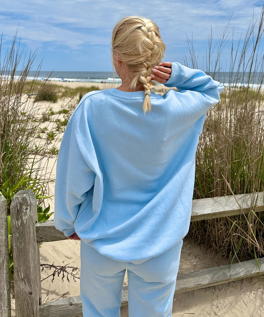 Basics Dream Blue Unisex Crewneck