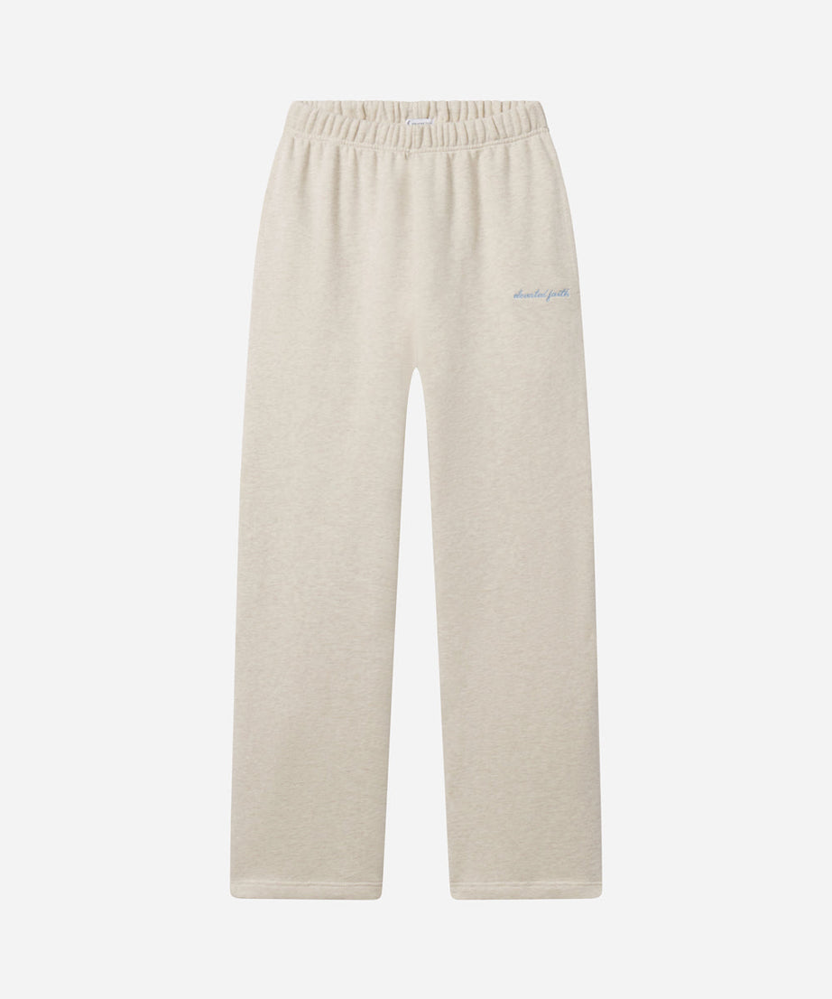 Basics Eggshell Wide Leg Sweatpant
