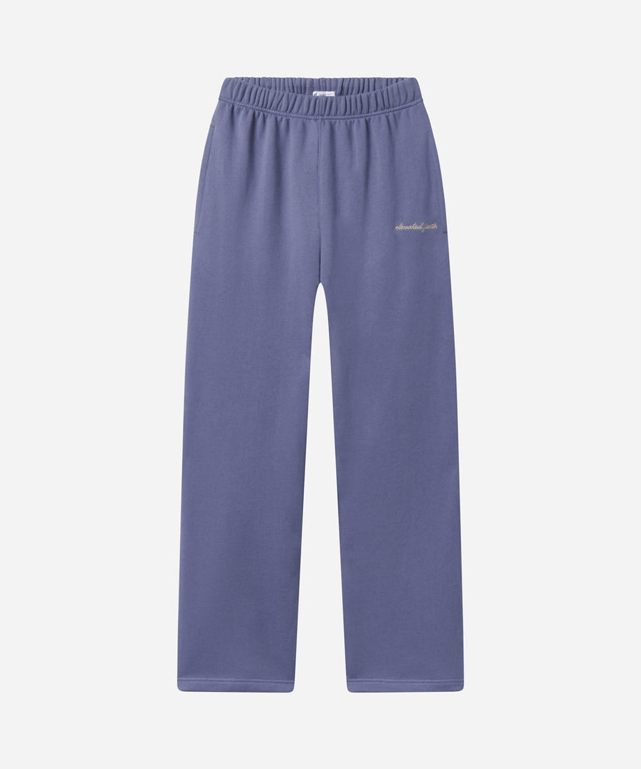 Basics Plum Wide Leg Sweatpant