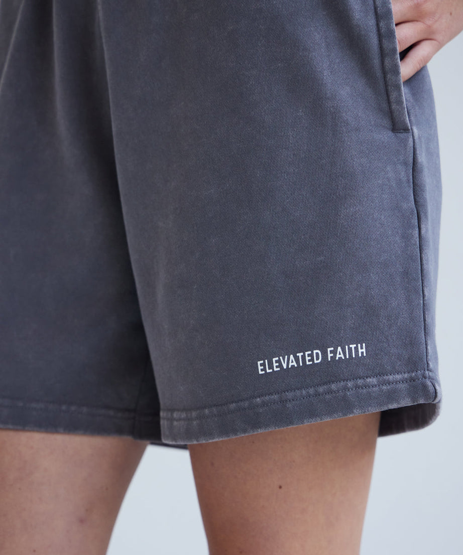 Basics Rauchgraue Damen-Shorts