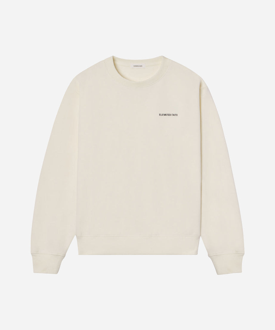 Basics White Sand Unisex Crewneck