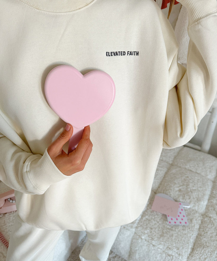 Basics White Sand Unisex Crewneck