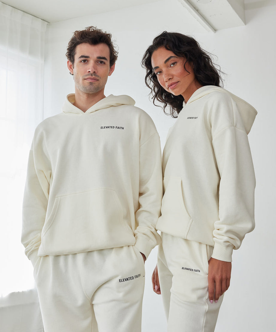 Basics White Sand Unisex Hoodie