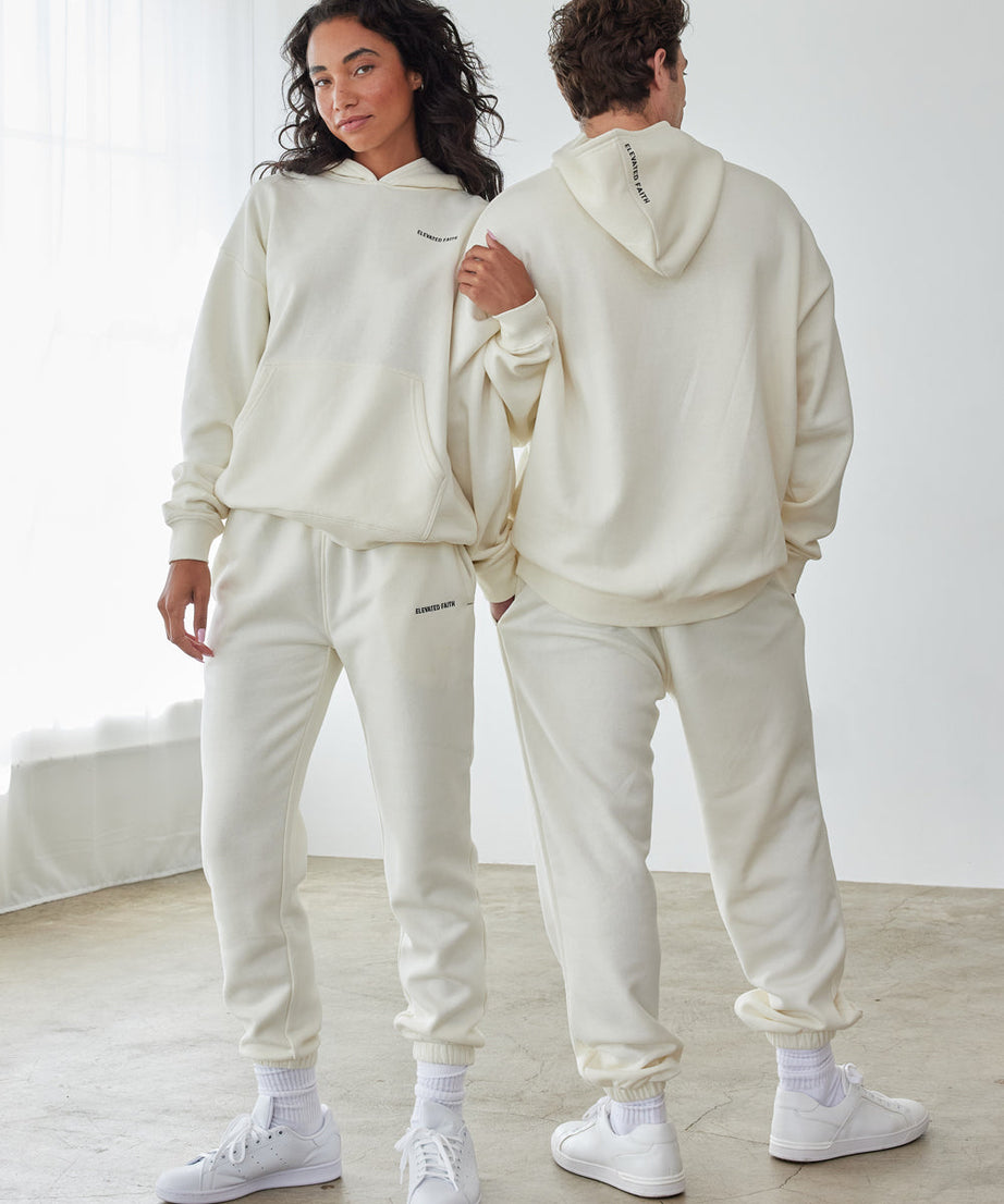 Basics White Sand Unisex Hoodie