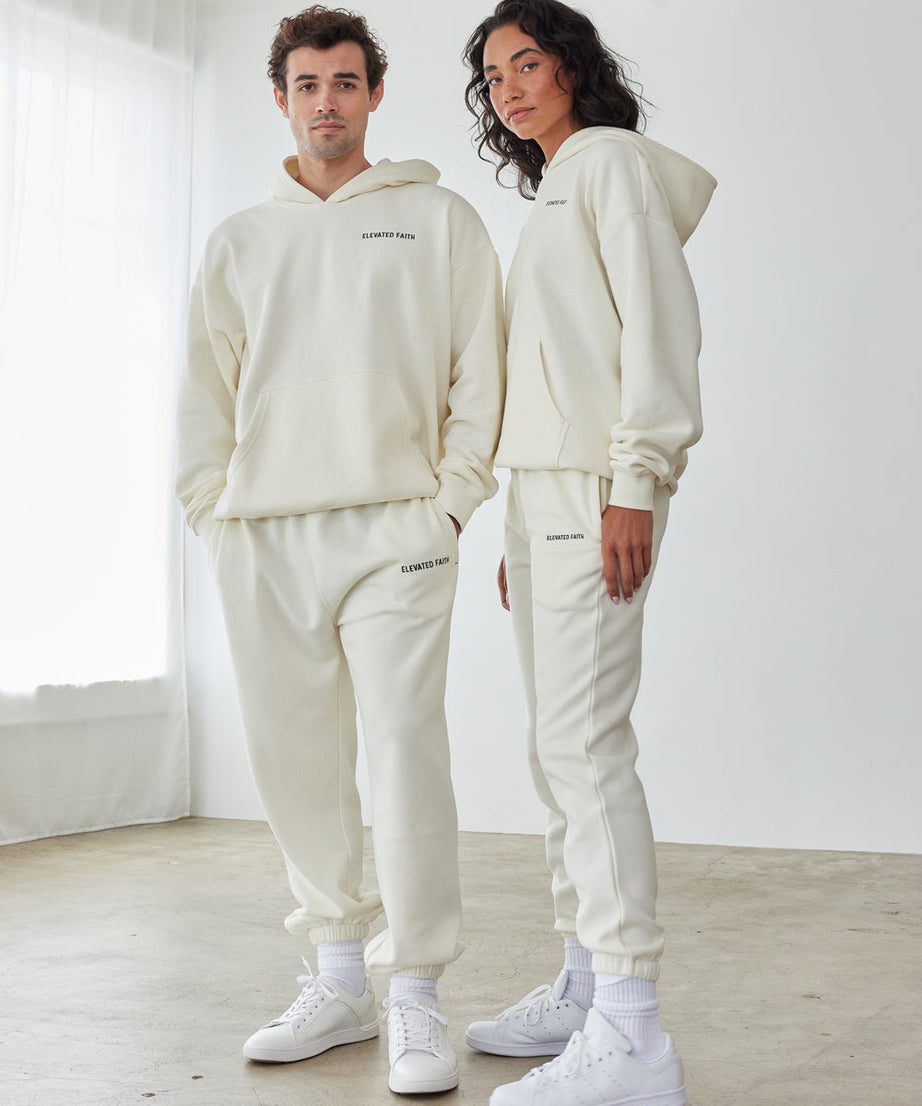 Basics White Sand Unisex Hoodie