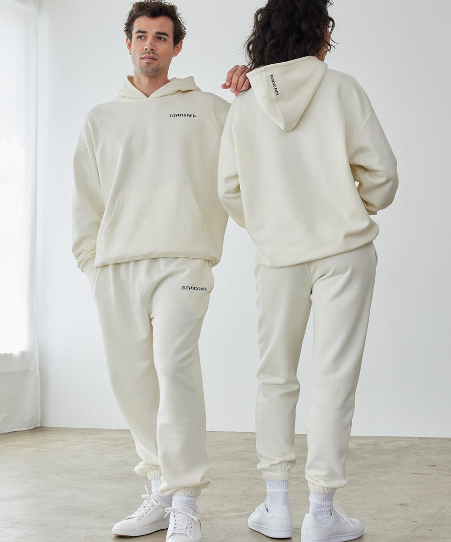 Basics White Sand Unisex Hoodie