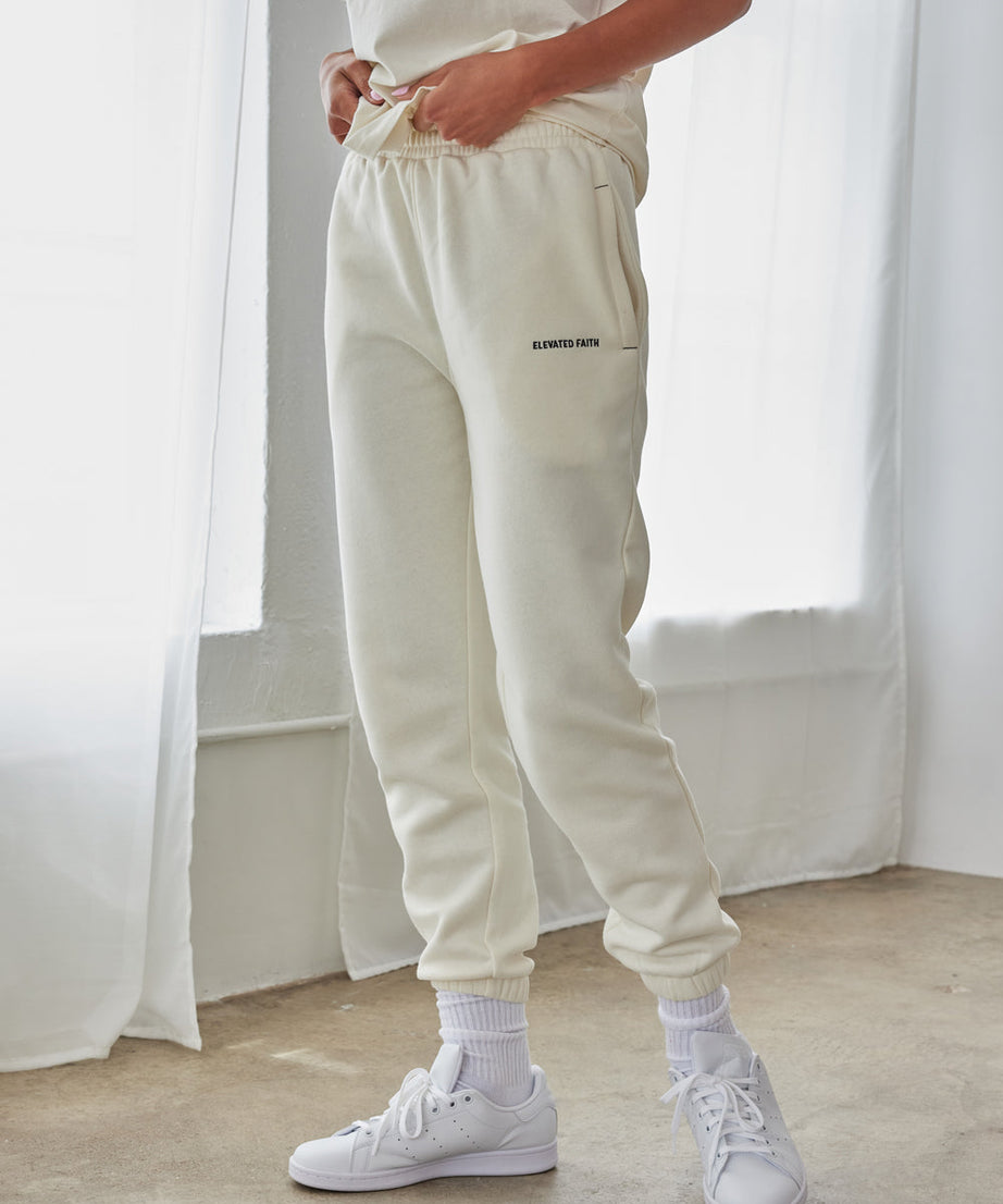Basics White Sand Unisex Sweatpant