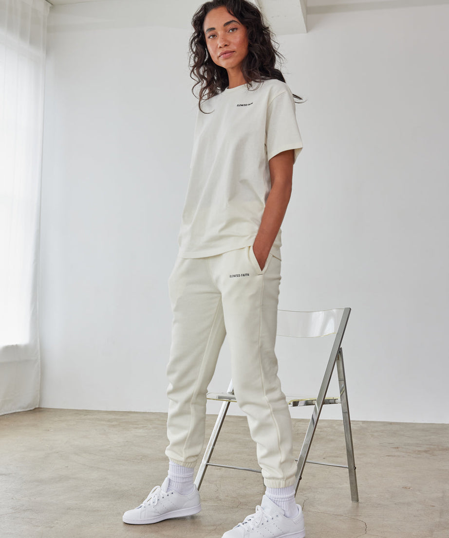 Basics White Sand Unisex Sweatpant