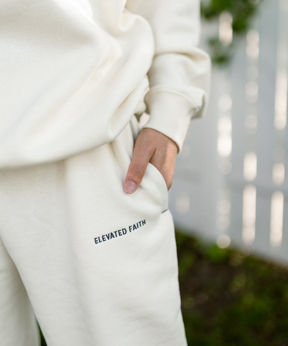 Basics White Sand Unisex Sweatpant