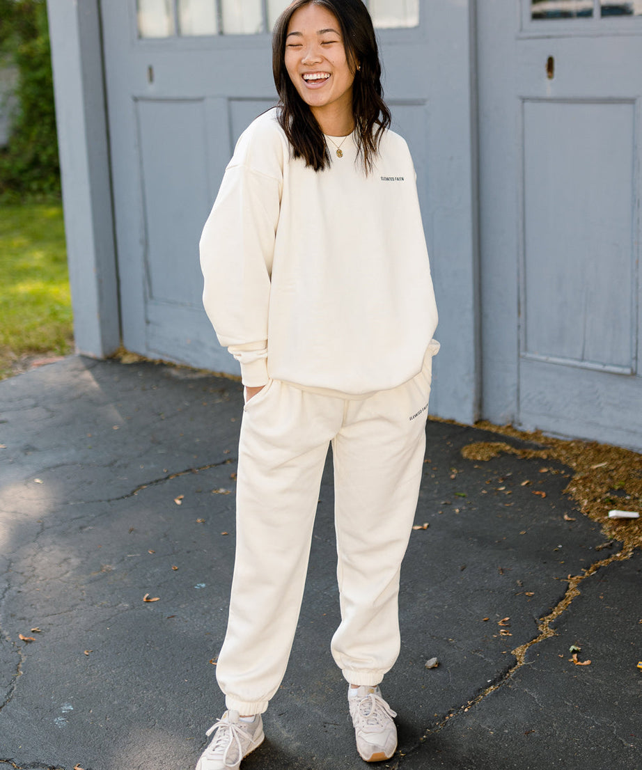 Basics White Sand Unisex Sweatpant