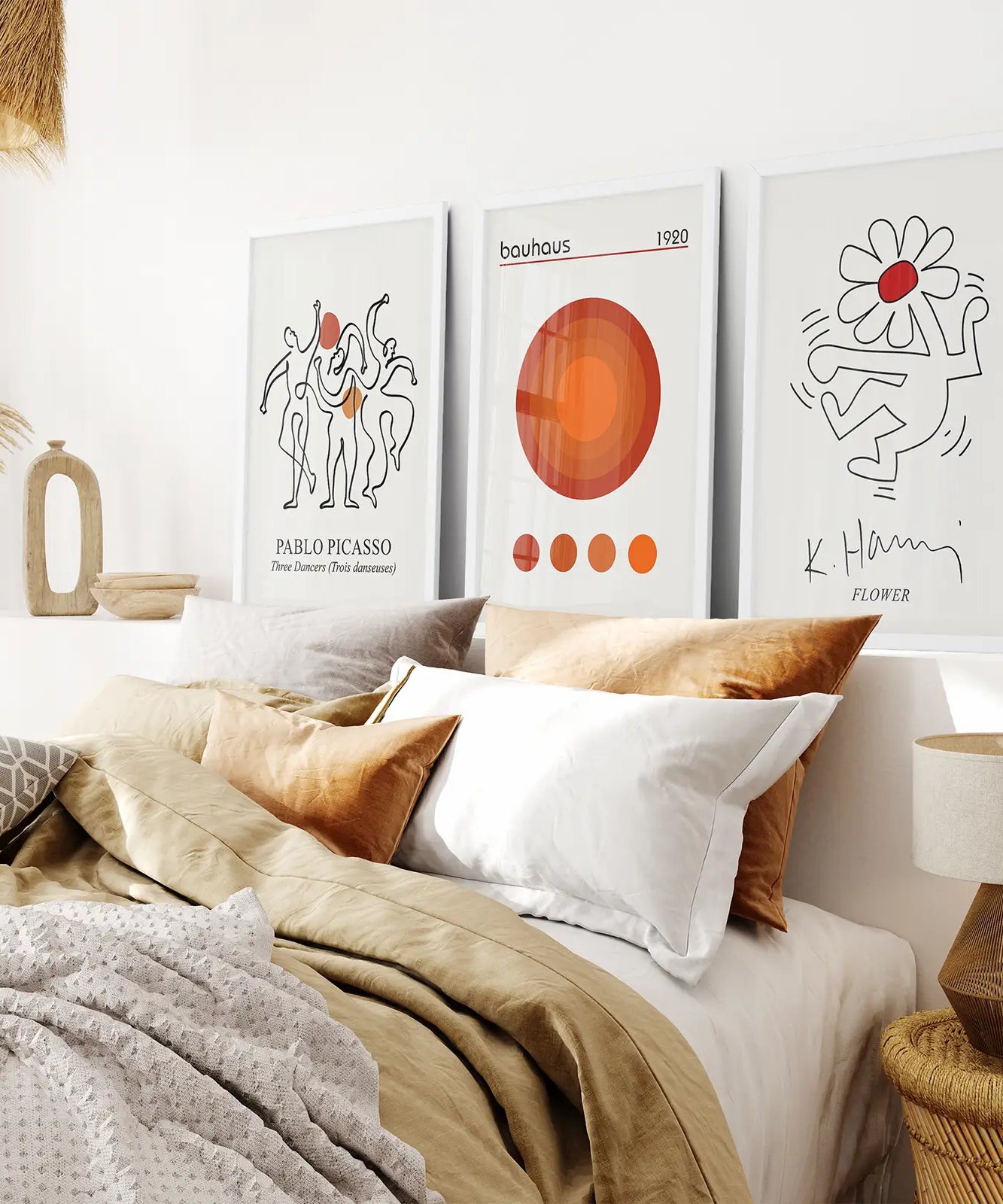 Abstrakte Picasso Wandkunst Set aus 3 Postern