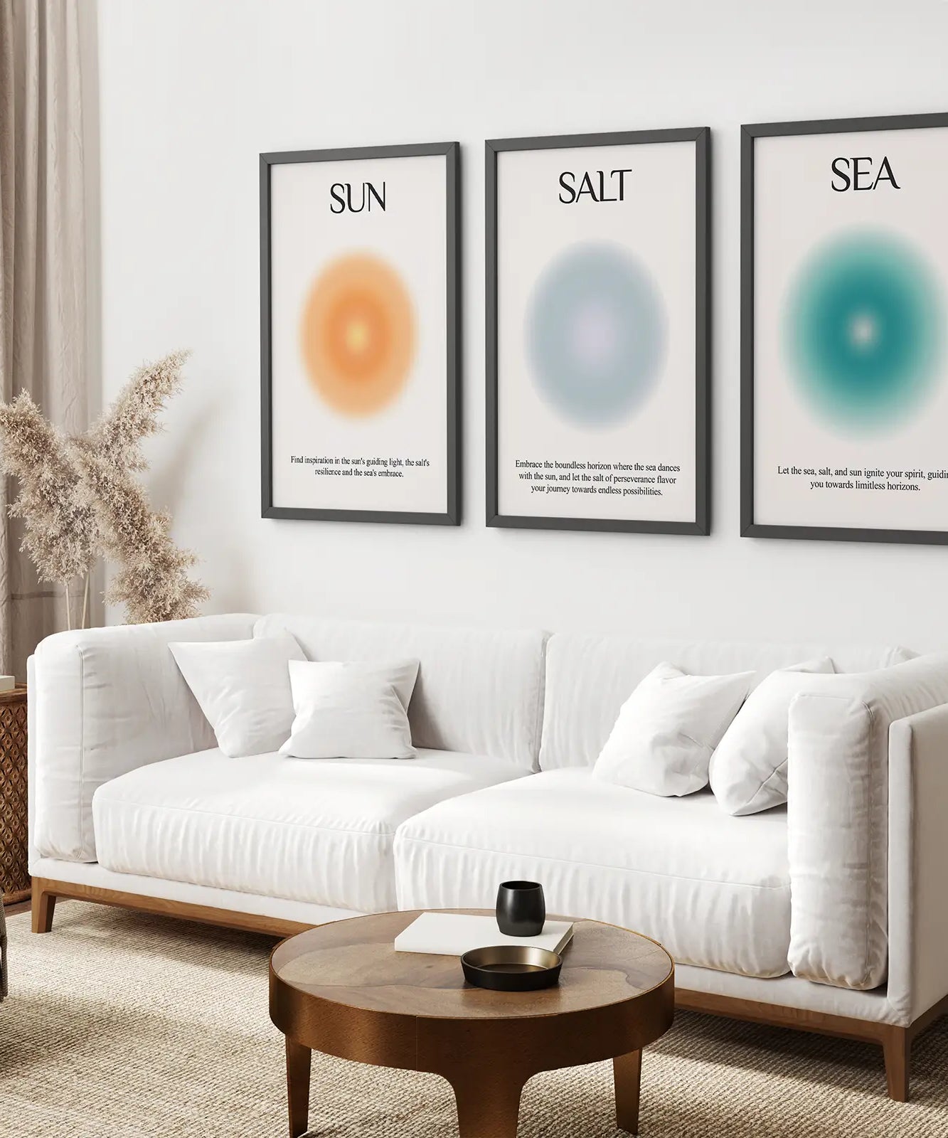 Sonne Salz und Meer Aura-Poster Wanddekorationsset