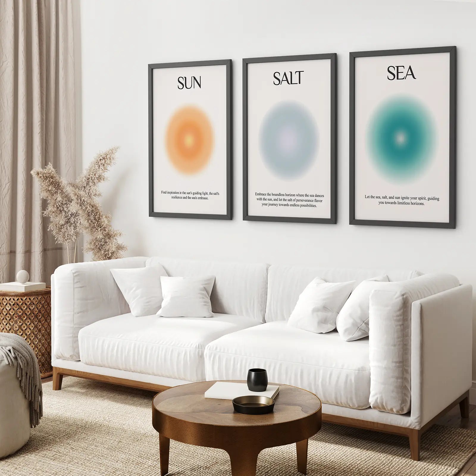 Sonne Salz und Meer Aura-Poster Wanddekorationsset