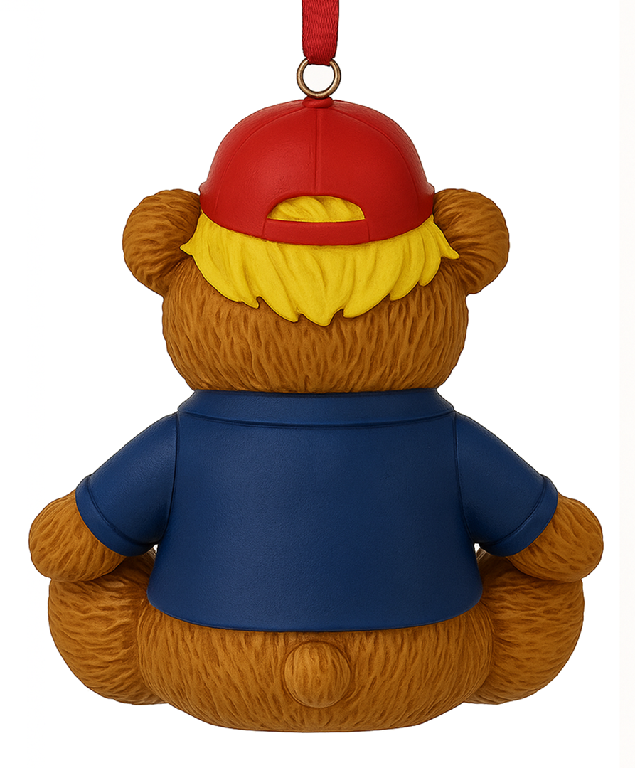 MAGA Bear Christmas Ornament