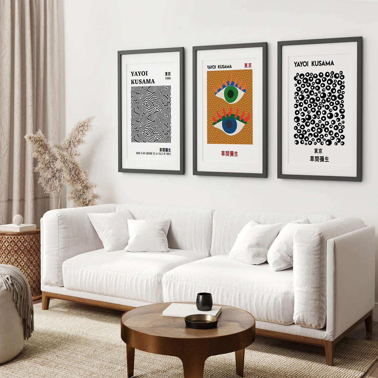 Japanese Yayoi Kusama Famous Wall Art Decor