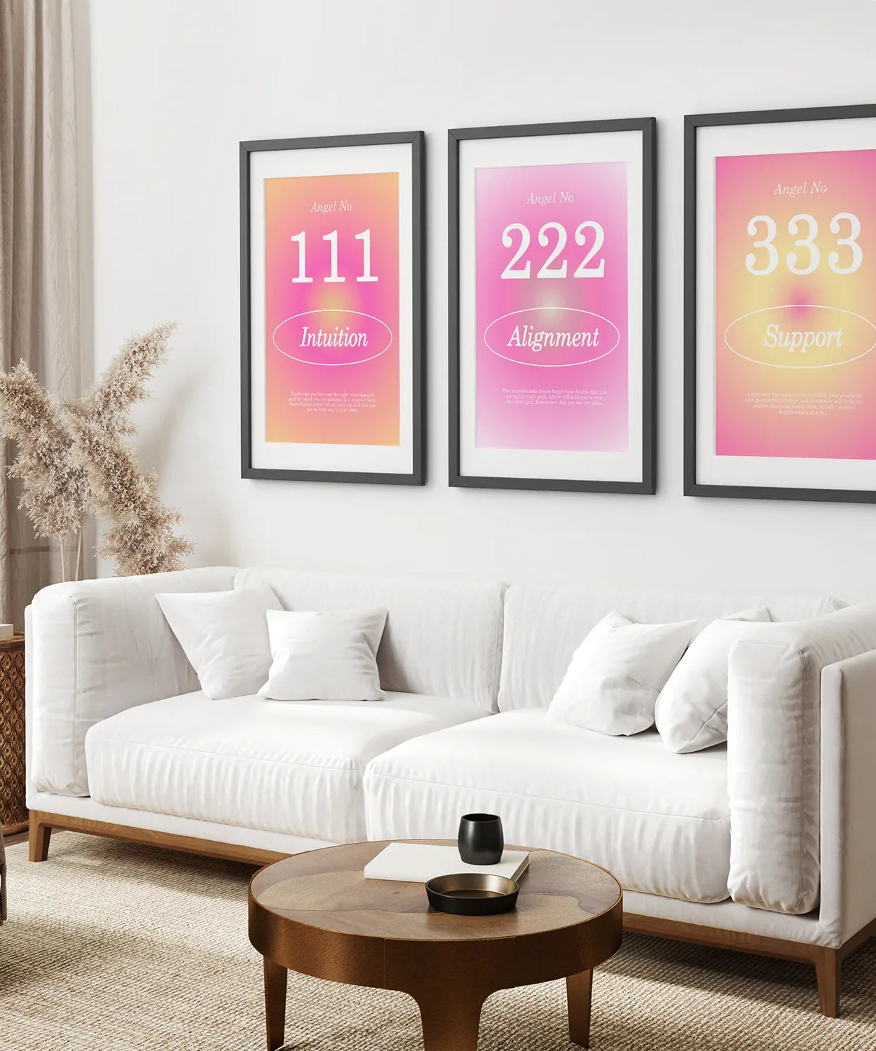 Bunte Farbverlauf-Aura-Engel-Wanddekoration