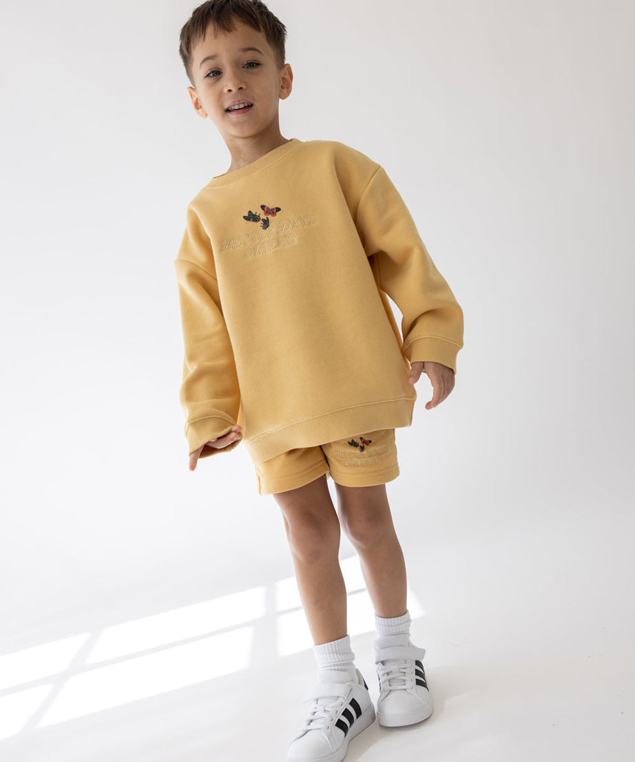 Better Days Schmetterling Kinder Crewneck
