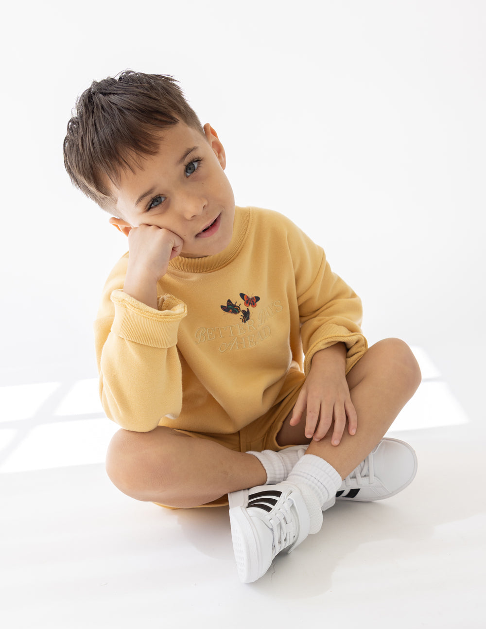 Better Days Schmetterling Kinder Crewneck