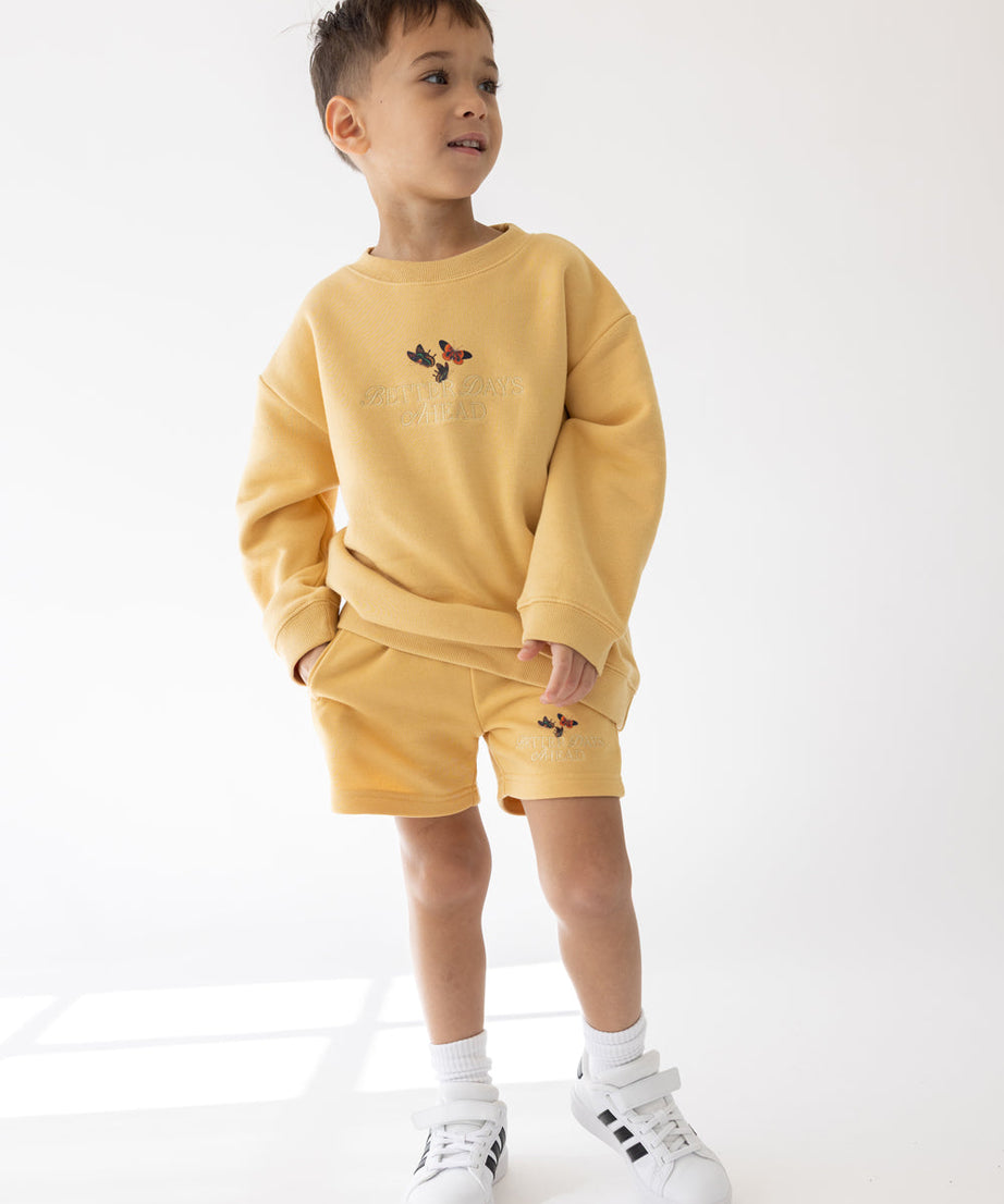 Better Days Schmetterling Kinder Crewneck