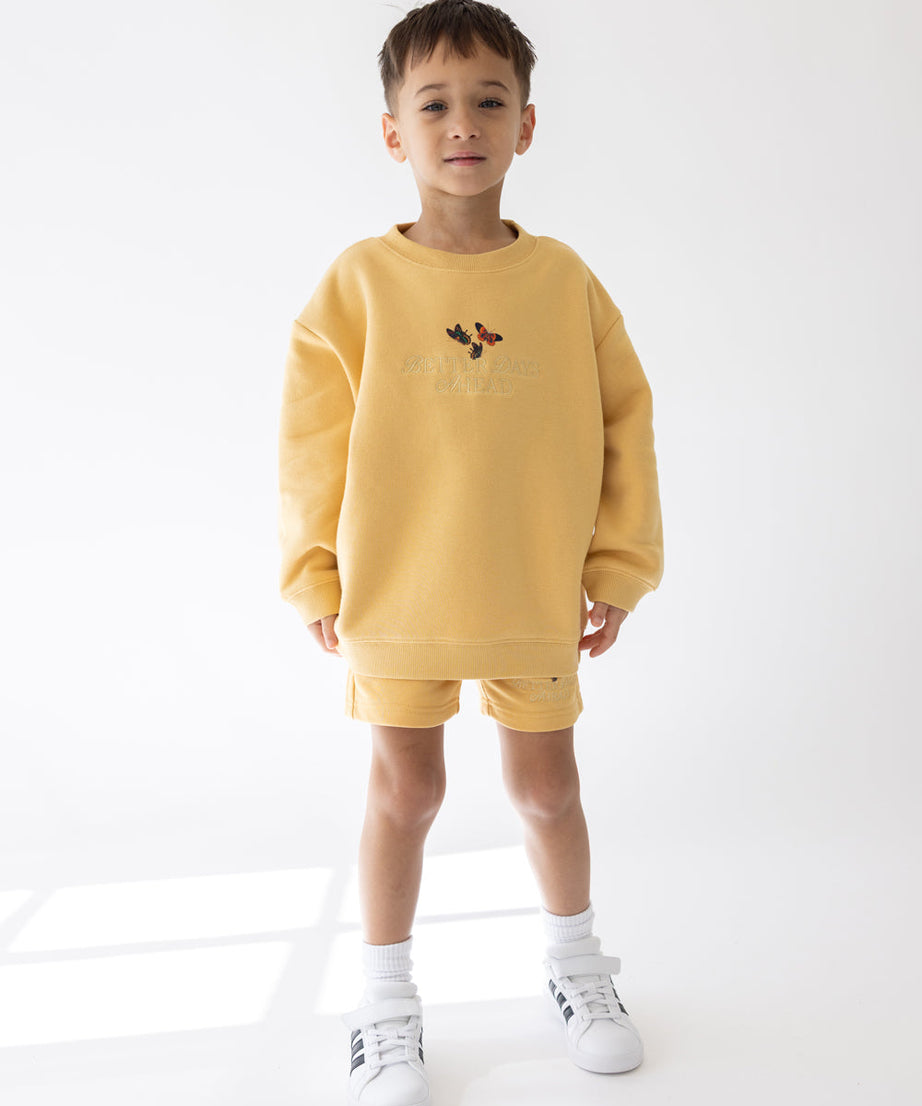 Better Days Schmetterling Kinder Crewneck