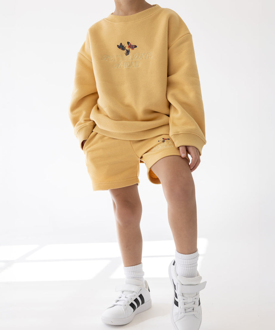 Better Days Schmetterling Kinder Crewneck