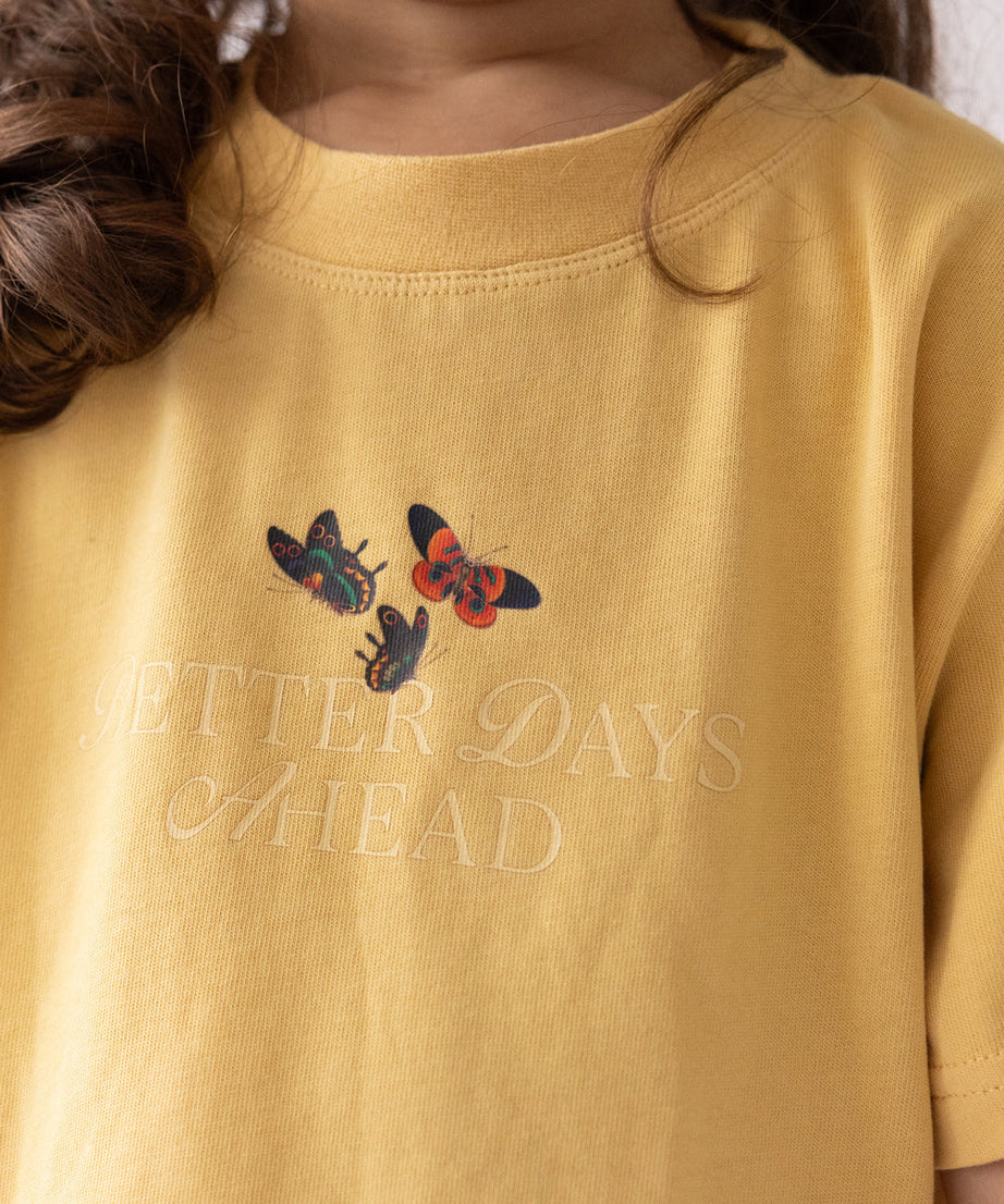 Better Days Schmetterling Kinder-T-Shirt