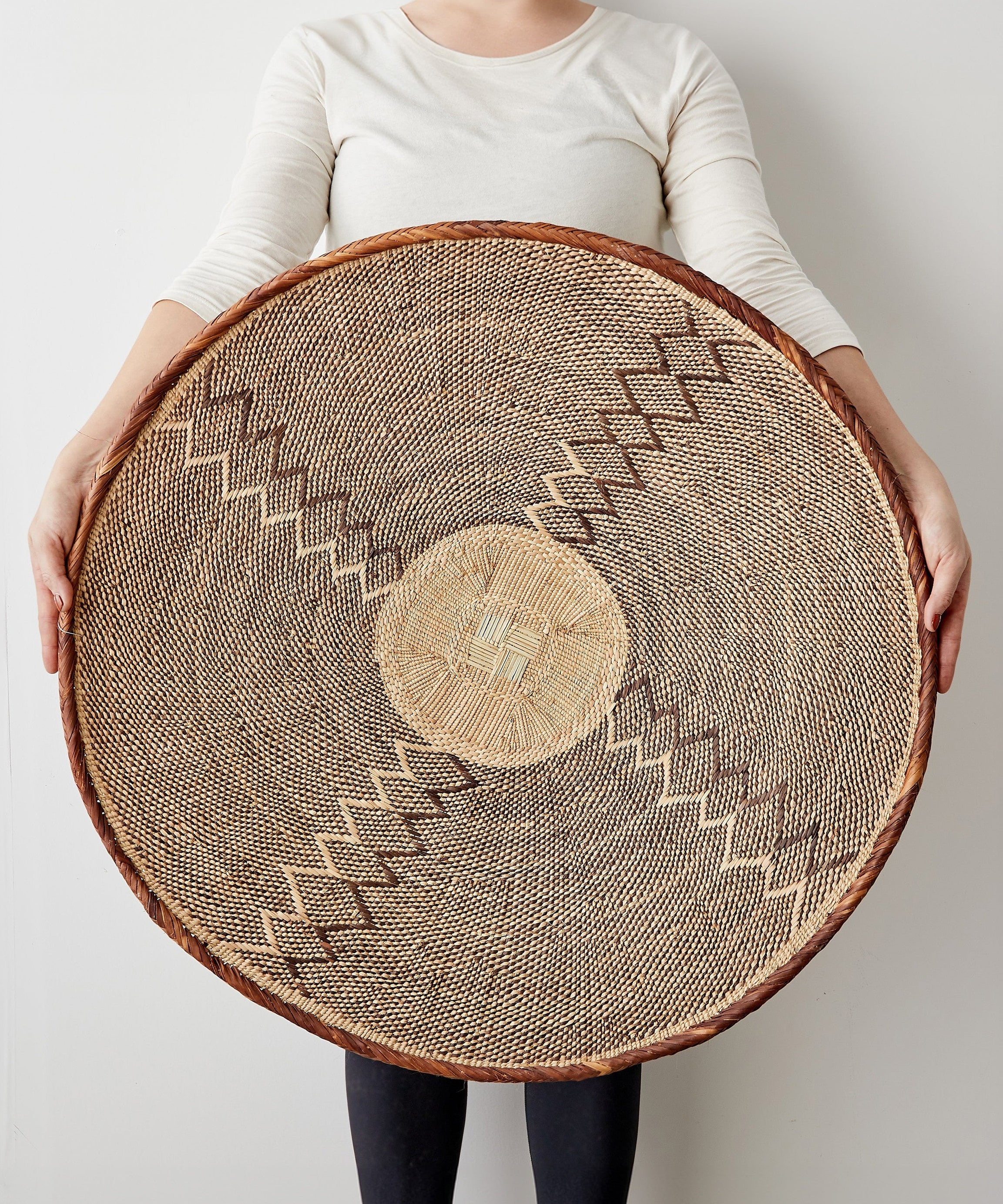 Statement Binga Patterned Wall Hanging Basket