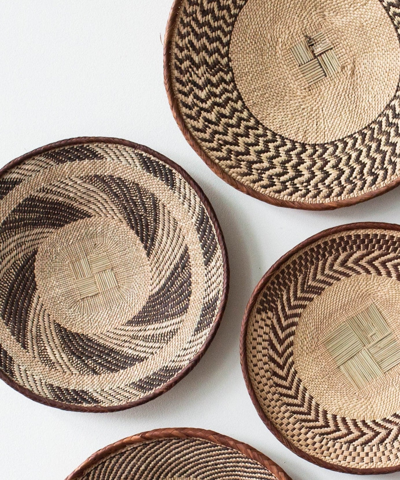 Statement Binga Patterned Wall Hanging Basket