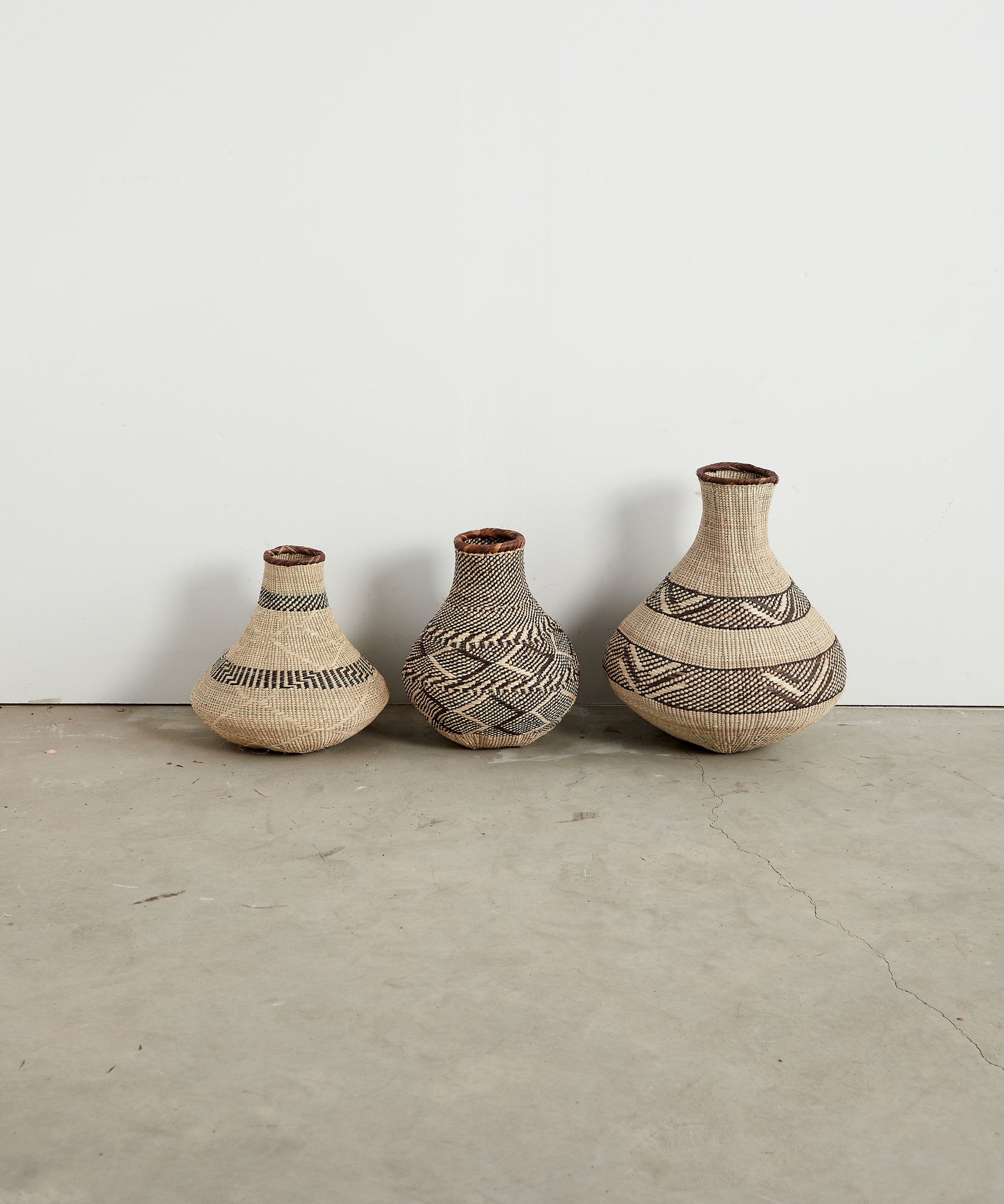 Patterned Binga Nongo Gourd Woven Basket