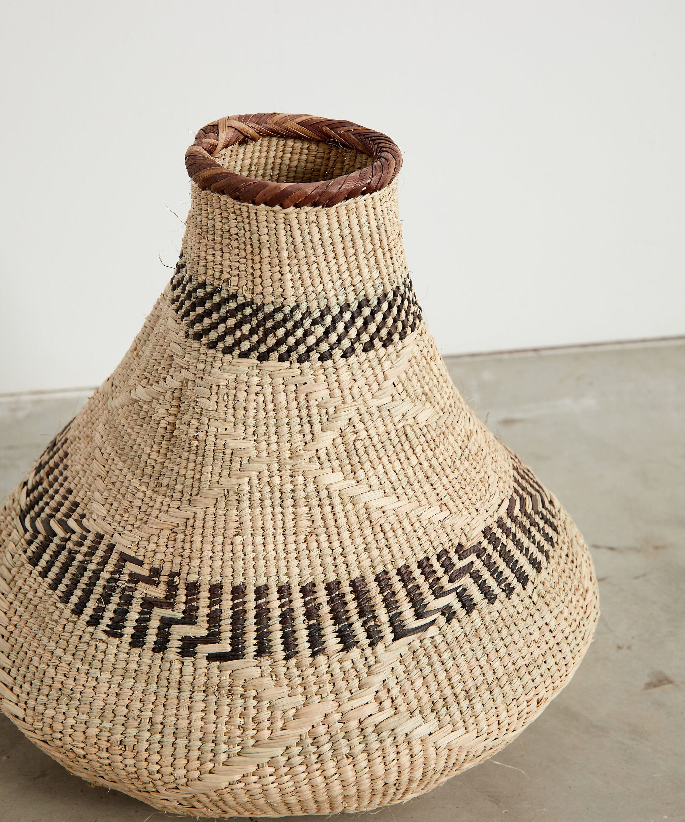 Patterned Binga Nongo Gourd Woven Basket