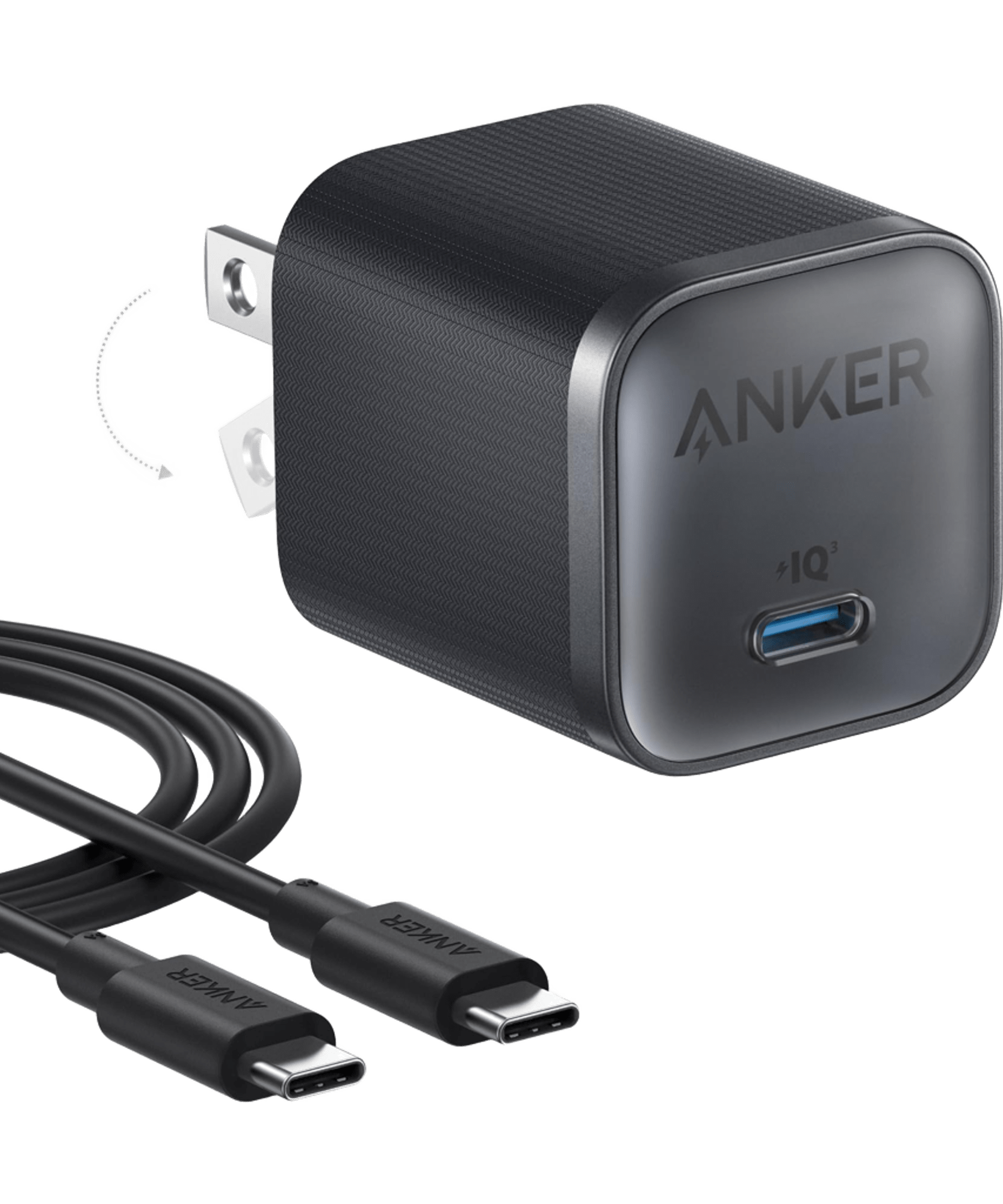 Anker Nano Charger (45W) with USB-C to USB-C Cable