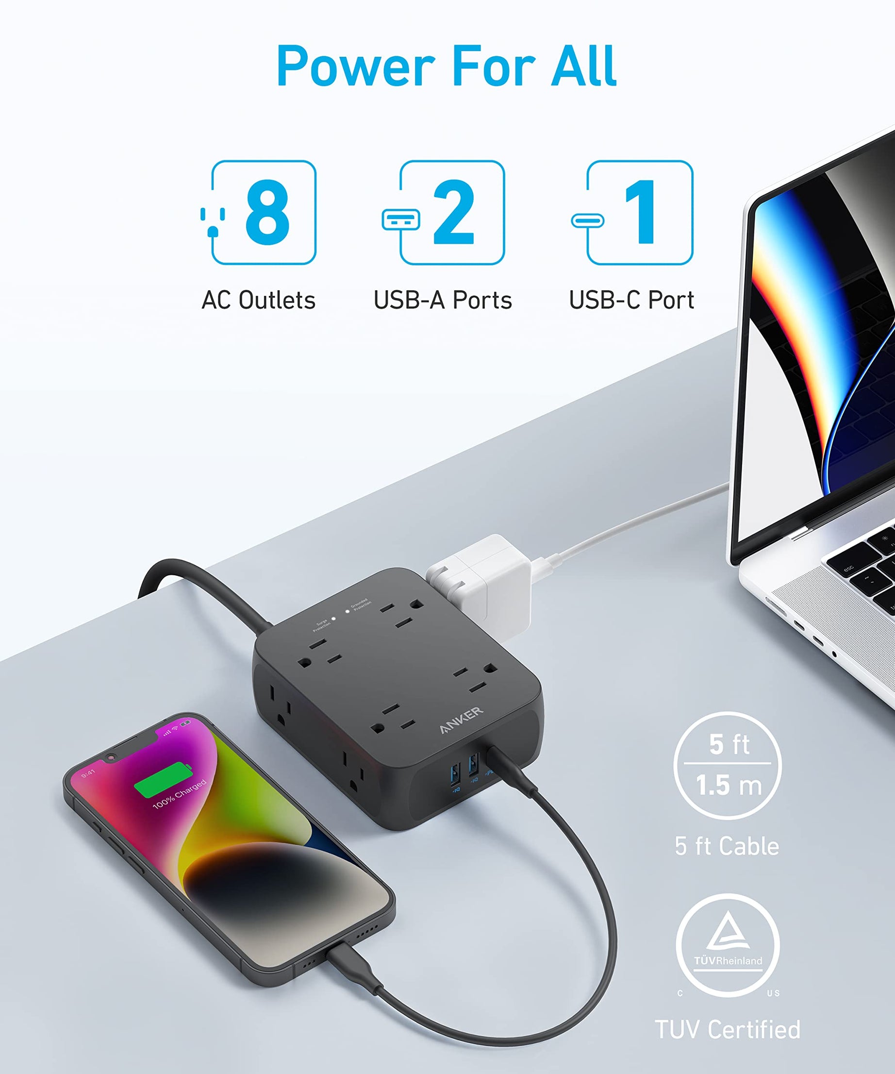 Anker <b>341</b> USB Power Strip