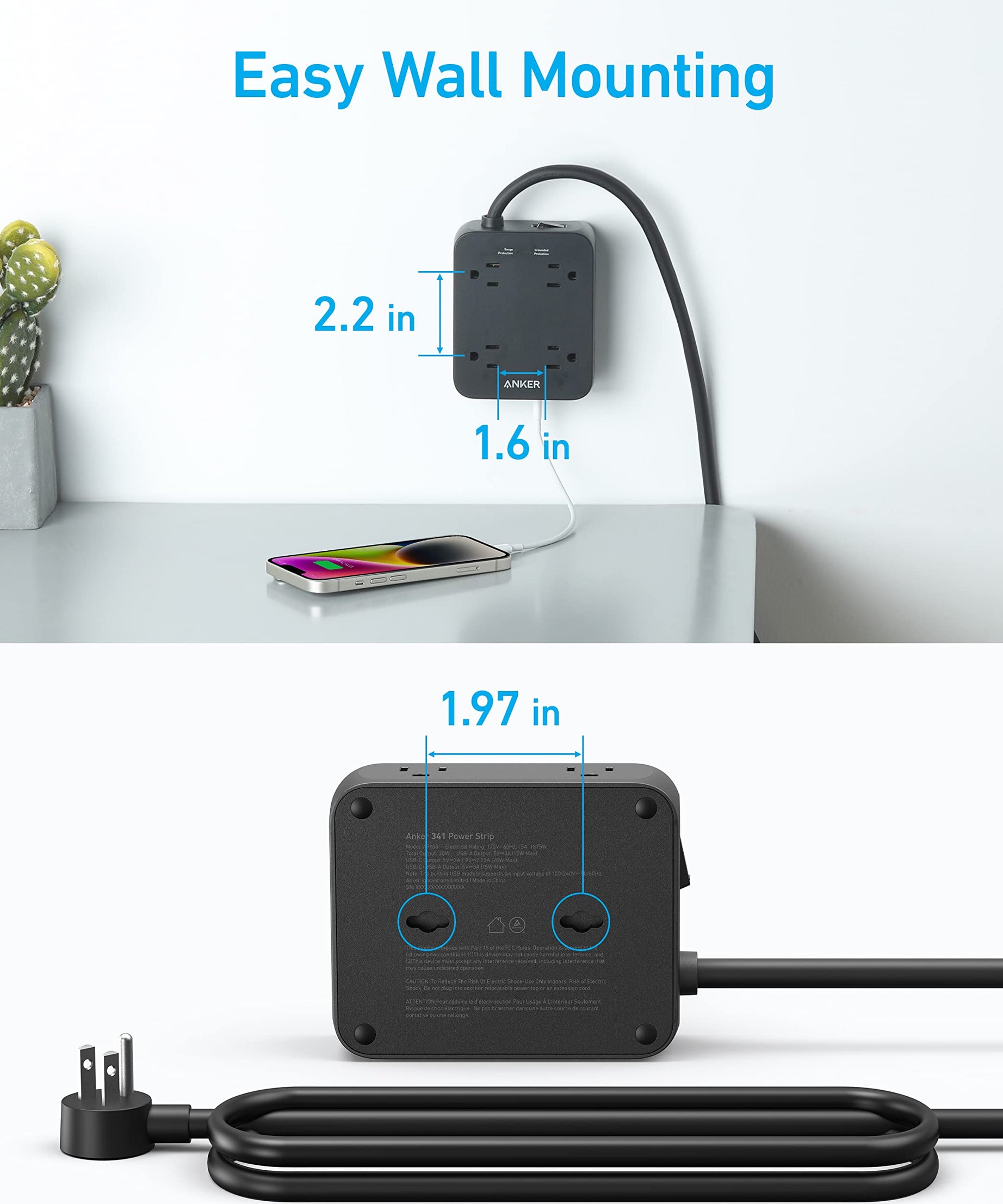 Anker <b>341</b> USB Power Strip