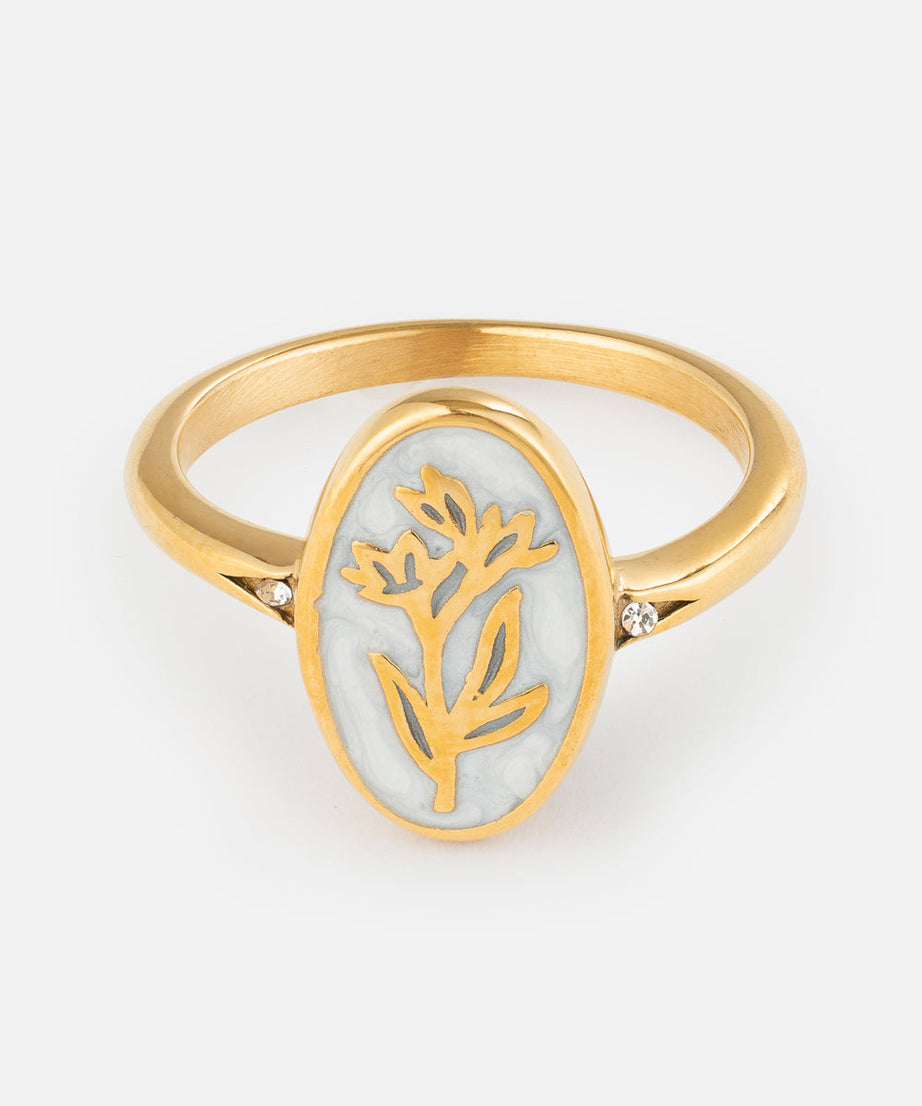 Bloom Again Enamel Ring