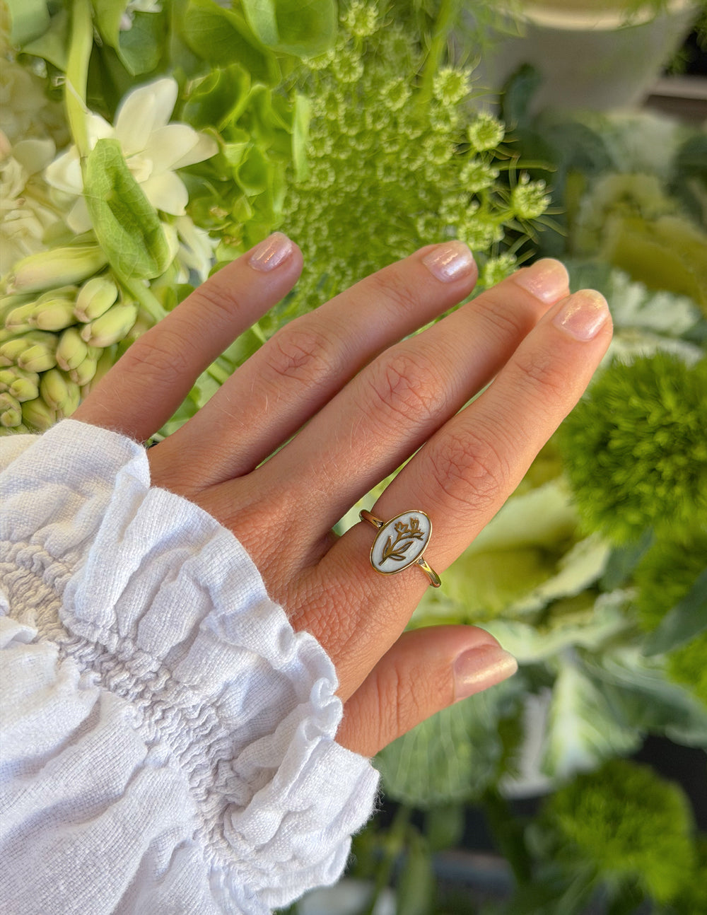 Bloom Again Enamel Ring