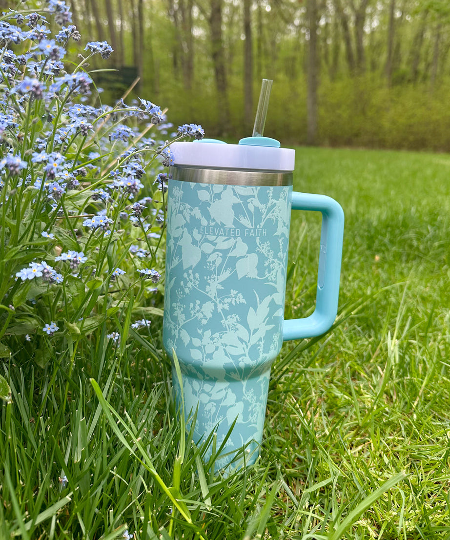 Blue Botanic 40 oz Becher