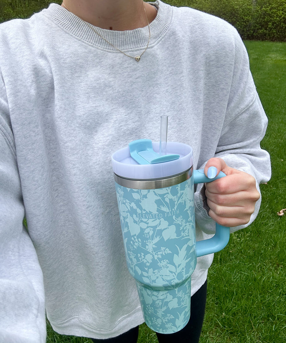 Blue Botanic 40 oz Becher