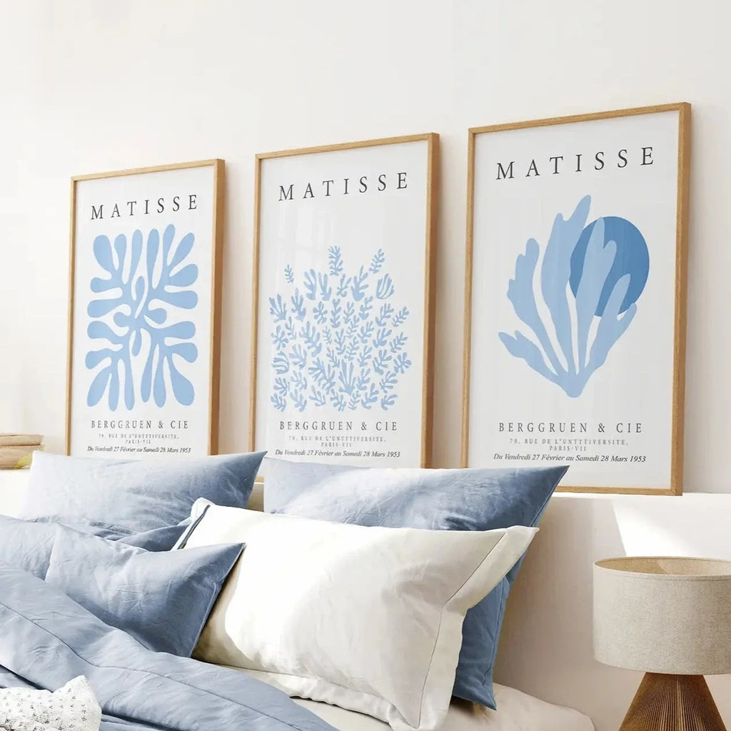 Light Blue Henri Matisse Exhibition Art Set