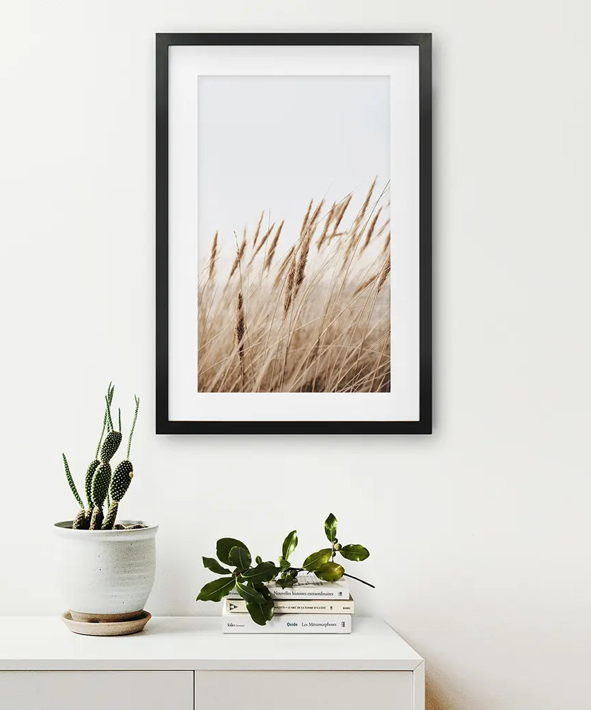 Böhmischer Pampasgrasdruck. Naturinspiriertes Thema