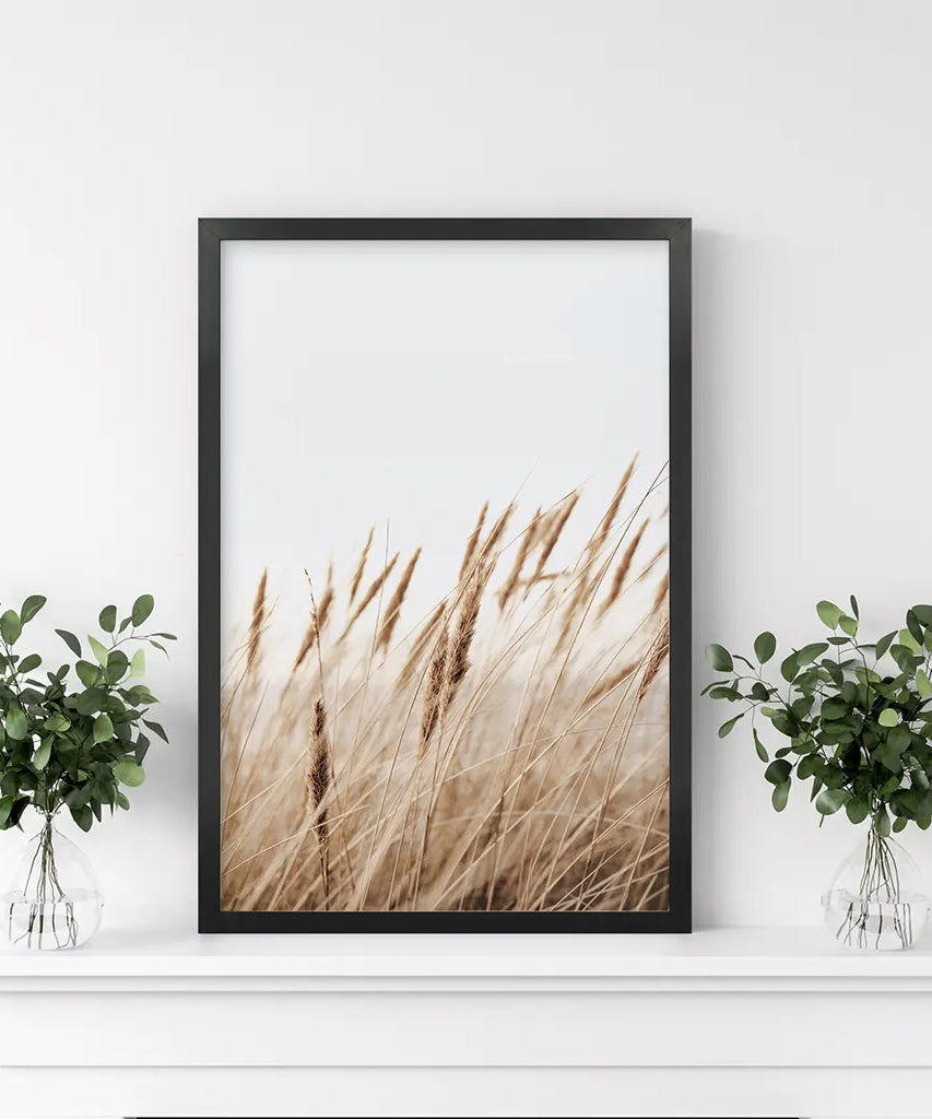 Böhmischer Pampasgrasdruck. Naturinspiriertes Thema