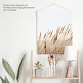 Bohemian Pampas Grass Print. Nature Inspired Theme