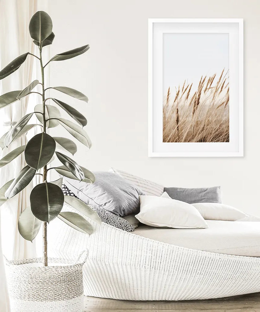 Böhmischer Pampasgrasdruck. Naturinspiriertes Thema