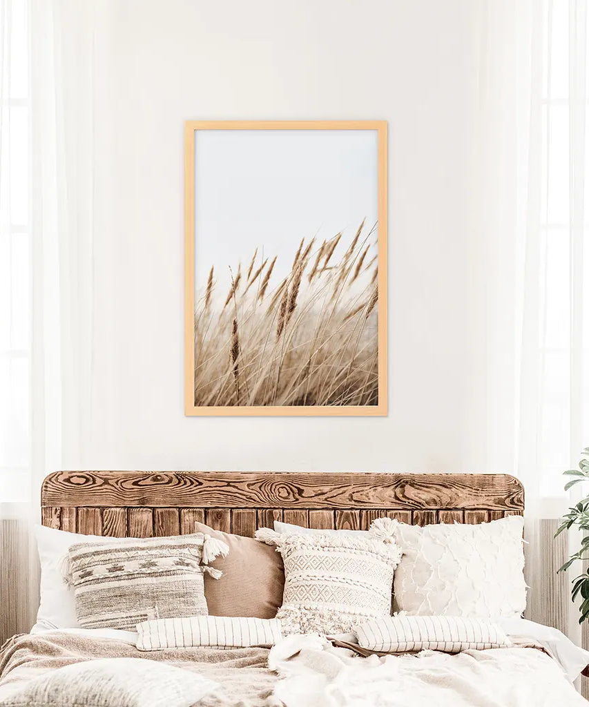 Böhmischer Pampasgrasdruck. Naturinspiriertes Thema