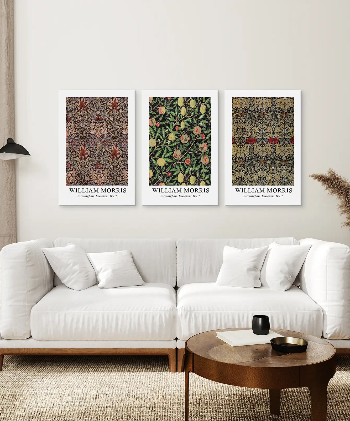 William Morris 3-teiliges Wandbild Set Heimdeko