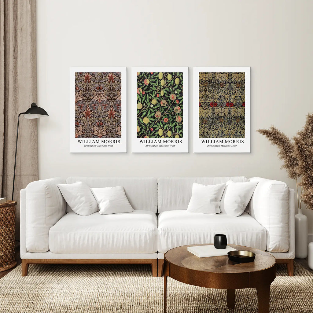 William Morris 3 Piece Wall Art Set Home Decor
