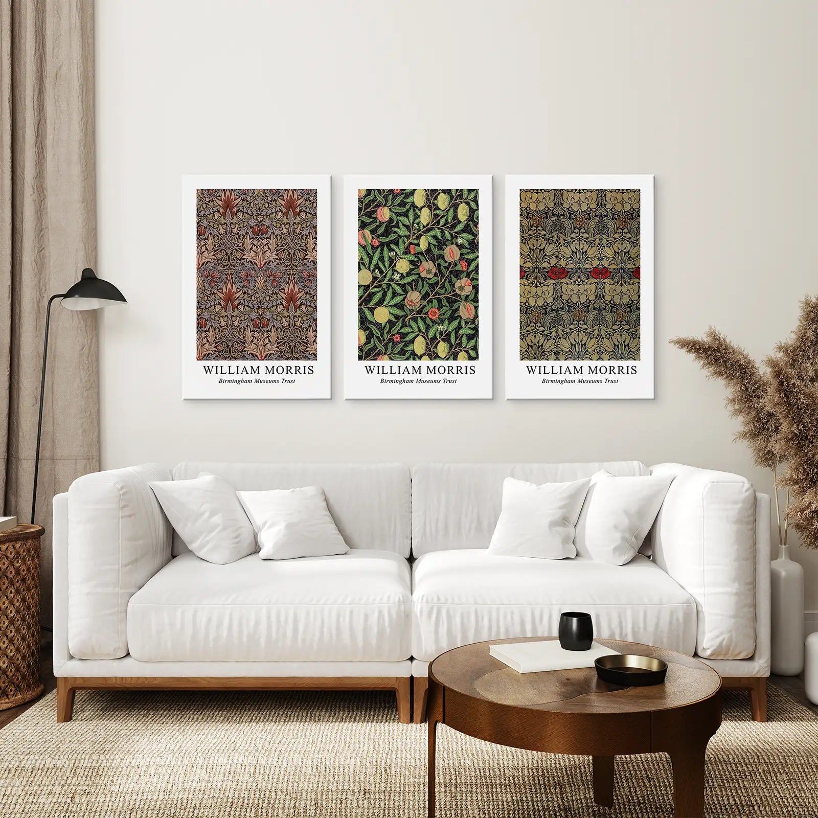 William Morris 3-teiliges Wandbild Set Heimdeko